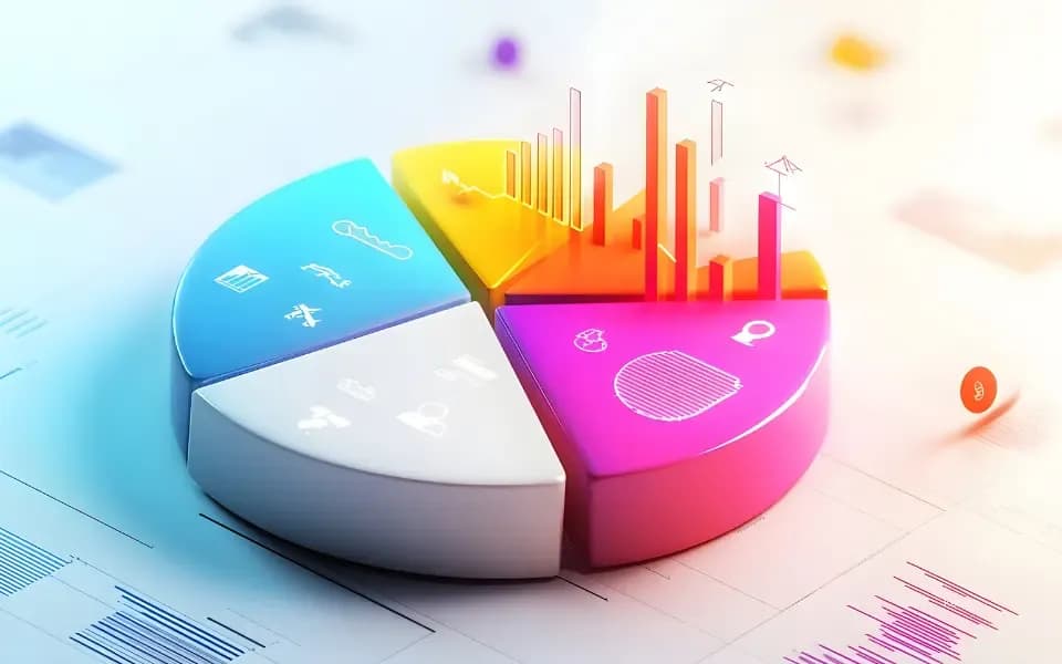 Wykres kołowy: 64% firm zadowolonych z narzędzi webowych, 36% niezadowolonych